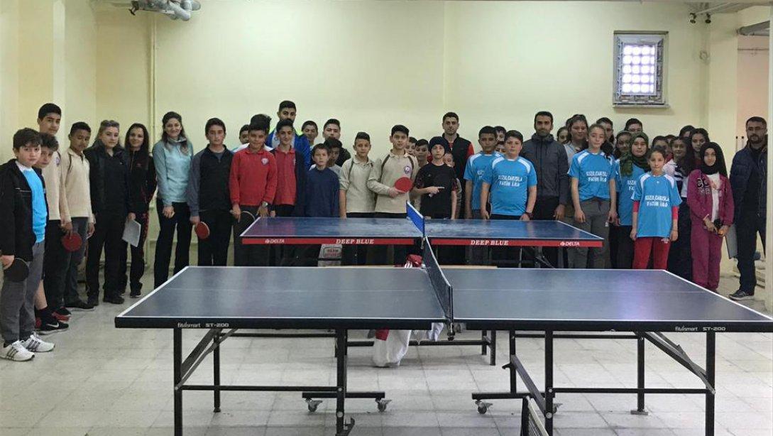 Ortaokullararası Masa Tenisi Turnuvası Tamamlandı.