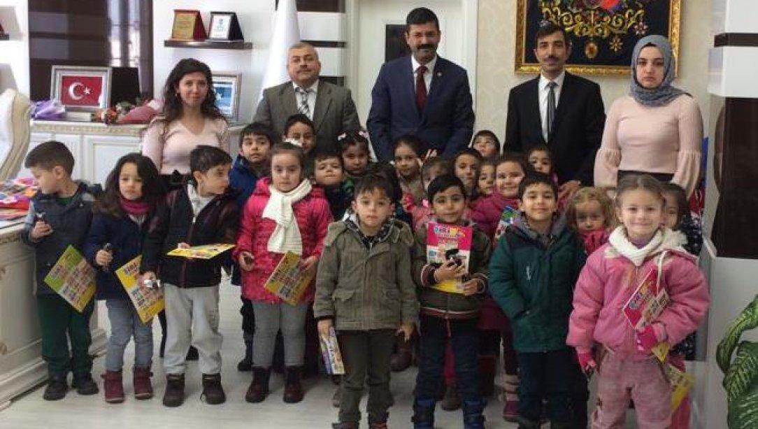 Şehit Bebek Bedirhan Mustafa Karakaya Anaokulu Minik Öğrencileri Müdürlüğümüzü Ziyaret Ettiler.