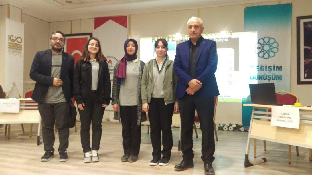 İsmet Yılmaz Fen Lisesi Sivas Liseler Arası Genel Kültür Bilgi Yarışmasında Finale Çıkmıştır.