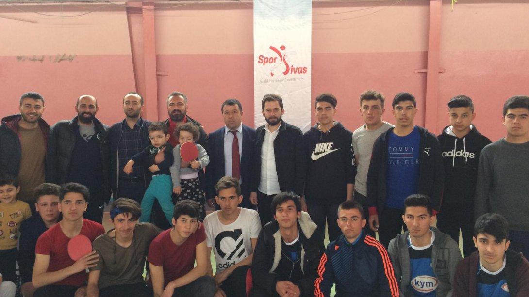  Spor Sivas Proje Kapsamında İlçemizdeTurnuvalar  Düzenlendi.