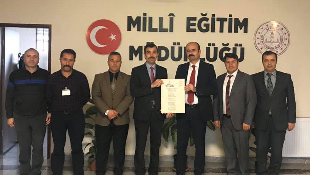 Kaymakamımız Sayın Mehmet ERDEM Milli Eğitim Müdürlüğümüzü Ziyaret Etti