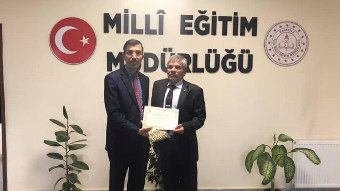 Emekli Öğretmenimiz Ahmet ÇINAR'dan Müdürlüğümüze Ziyaret