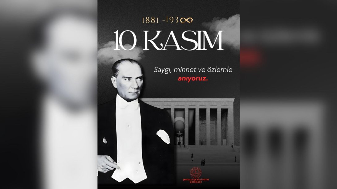 Cumhuriyetimizin kurucusu Gazi Mustafa Kemal ATATÜRK 'ü Vefatının 86. yıl dönümünde saygı, minnet ve özlemle anıyoruz.